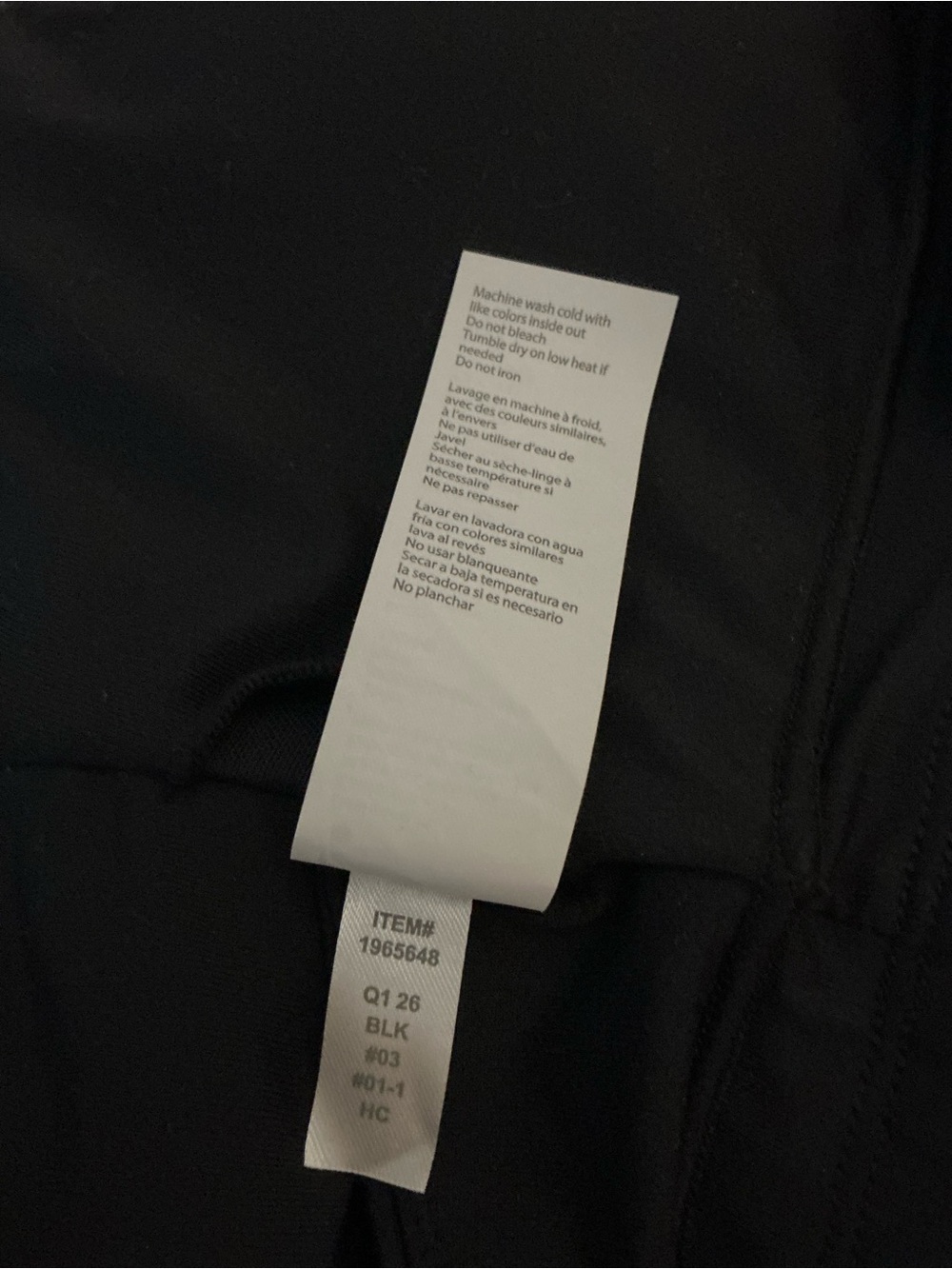 Fabletics Black Strappy Racerback Sports Bra Size Medium NWOT - Picture 4 of 8